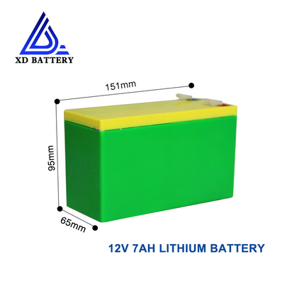 Lifepo4 vida de ciclo recarregável personalizada do lítio 9000 da bateria 12v 7ah