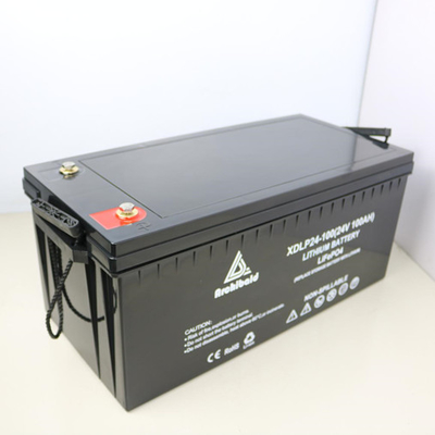 lítio solar Marine Batteries With Smart BMS do volt do ciclo 100ah profundo 24