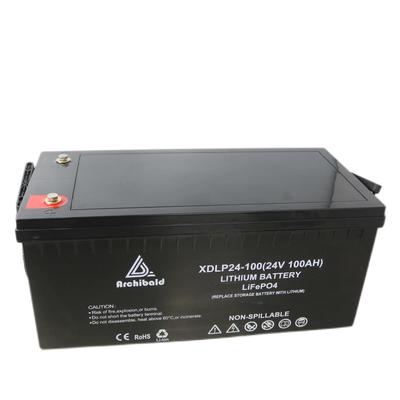 Vida de ciclo longa do OEM/ODM da bateria 24v 100ah dos barcos Lifepo4